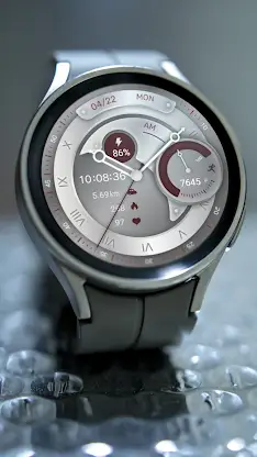 Red Brown Quartz For Wear OS screenshot 4