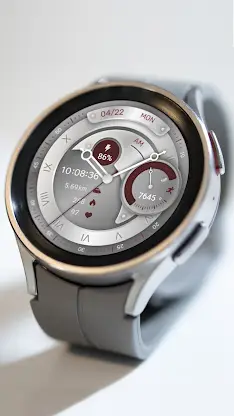 Red Brown Quartz For Wear OS screenshot 3