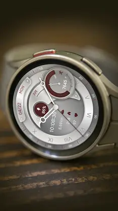 Red Brown Quartz For Wear OS screenshot 7