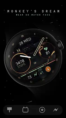 RetroFuture analog watch face screenshot 4