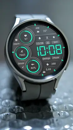 Retro Mint Green For Wear OS screenshot 6