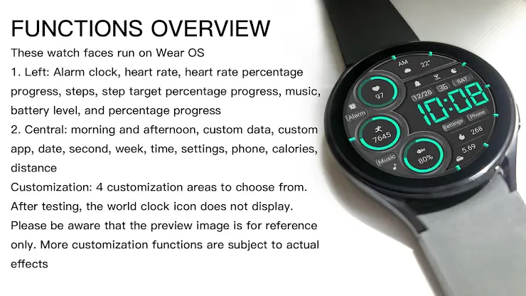 Retro Mint Green For Wear OS screenshot 3