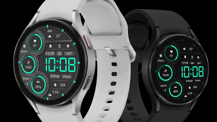 Retro Mint Green For Wear OS screenshot 4