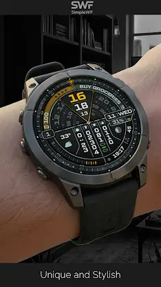 Futuristic Watch Face: DIGI 5 screenshot 1