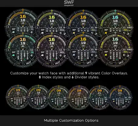 Futuristic Watch Face: DIGI 5 screenshot 6