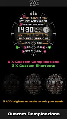 Digital Watch Face Infowatch 1 screenshot 2