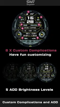 Digital Watch Face Infowatch 3 screenshot 3