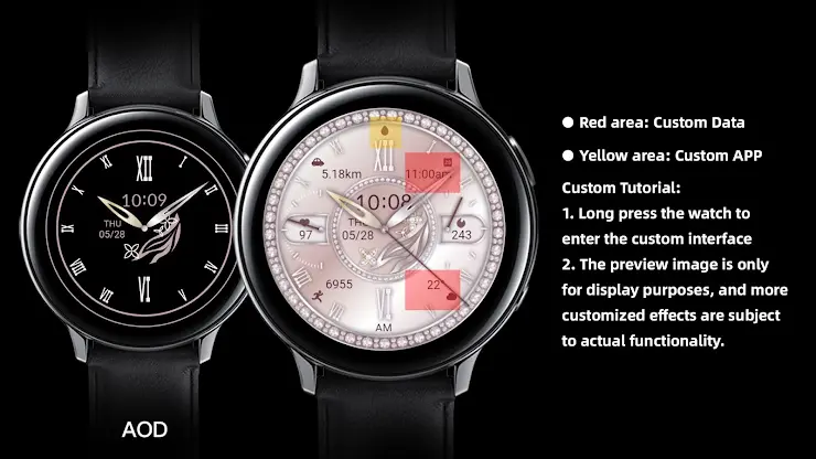 Sakura Quartz ZKin Watch Face screenshot 3