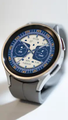 ZKin WatchFace Sea Blue Quartz screenshot 3