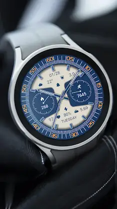 ZKin WatchFace Sea Blue Quartz screenshot 2