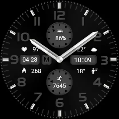 ZKin Watch Silver Big Numbers screenshot 8