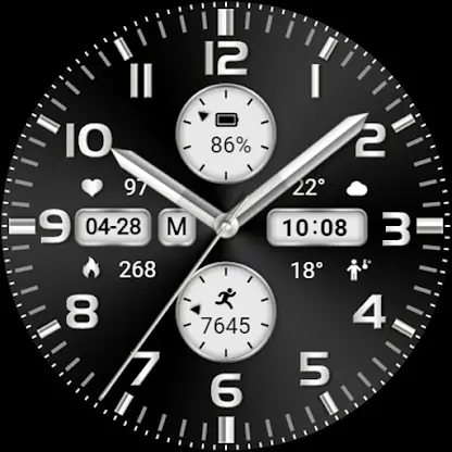 ZKin Watch Silver Big Numbers screenshot 7