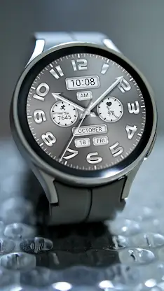 Silver Gray Quartz ZKin Watch screenshot 6