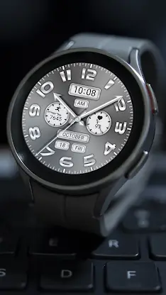 Silver Gray Quartz ZKin Watch screenshot 7