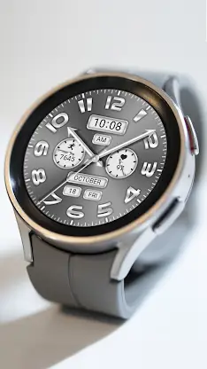 Silver Gray Quartz ZKin Watch screenshot 5