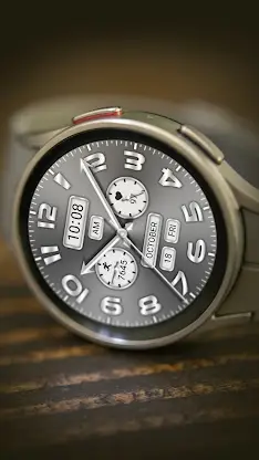Silver Gray Quartz ZKin Watch screenshot 4