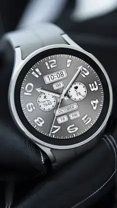 Silver Gray Quartz ZKin Watch screenshot 3