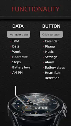 Simple Blue ZKin Watch screenshot 2