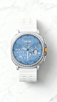 Snow penguin For Wear OS screenshot 1