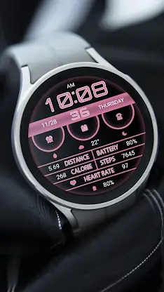 Soft Light PinkWhite Wear OS screenshot 7