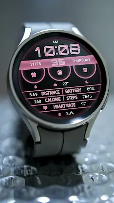 Soft Light PinkWhite Wear OS screenshot 6