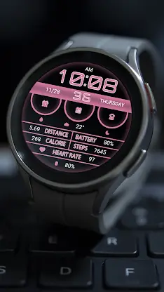 Soft Light PinkWhite Wear OS screenshot 8