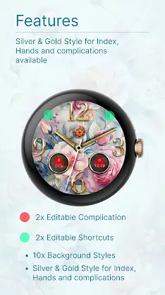 Spring Elegance Watch Face screenshot 4