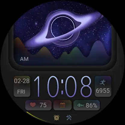 ZKin Watch Starry Sky Widget screenshot 7