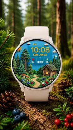 Summer Cottage Watch Face screenshot 3