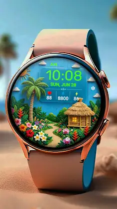 Summer Cottage Watch Face screenshot 7