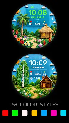 Summer Cottage Watch Face screenshot 5