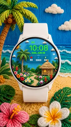 Summer Cottage Watch Face screenshot 2