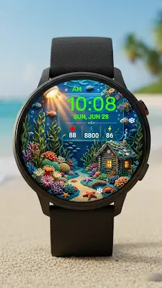 Summer Cottage Watch Face screenshot 4