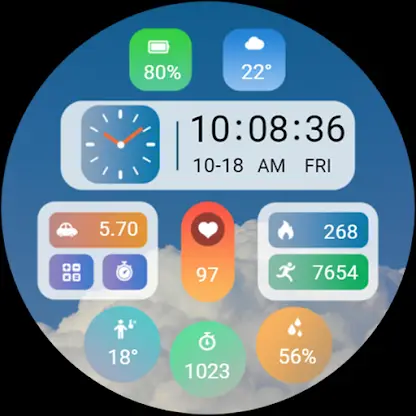 ZKin WatchFace Sunny Component screenshot 7