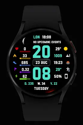 SuperInfo Watch Face Wear OS screenshot 3
