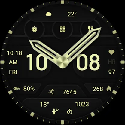 ZKin Watch Face Texture Yellow screenshot 8