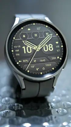 ZKin Watch Face Texture Yellow screenshot 5
