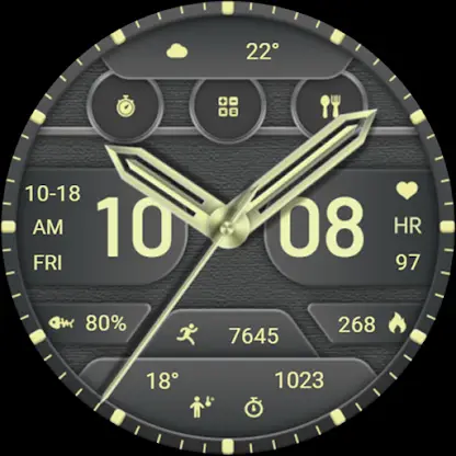 ZKin Watch Face Texture Yellow screenshot 7