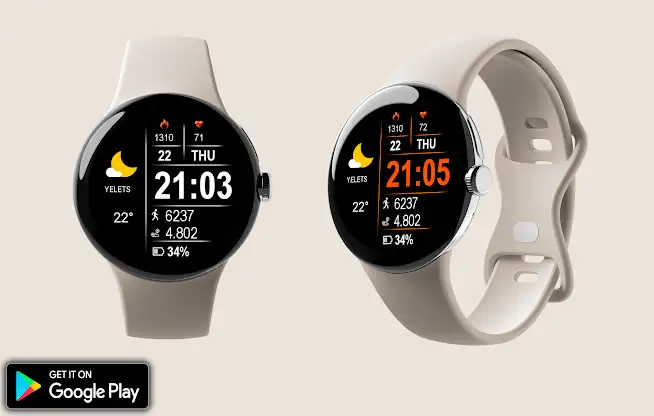 Digital Retix Watch Face screenshot 1