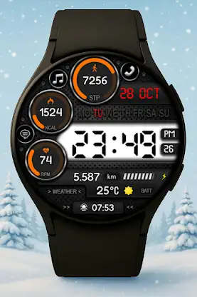 Vector Digital Watch Face screenshot 1