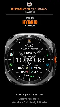 WFP 236 Hybrid watch face screenshot 1
