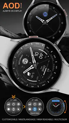 WFP 307 Modern watch face screenshot 8