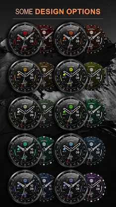 WFP 307 Modern watch face screenshot 2