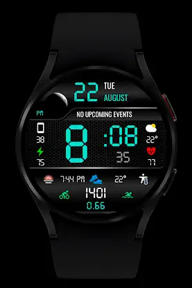 WR 007 Digital Watch Face screenshot 4