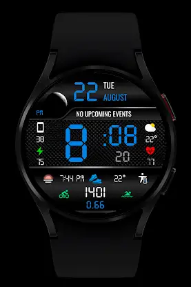 WR 007 Digital Watch Face screenshot 2