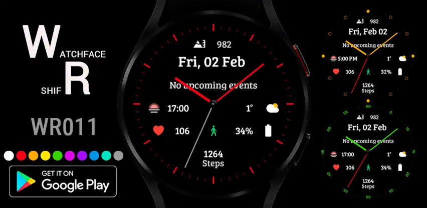 WR 011 Analog Watch Face screenshot 1