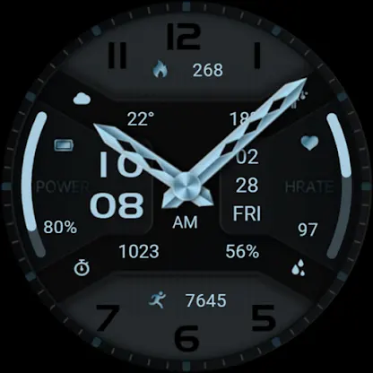 Water Blue Texture ZKin Watch screenshot 7