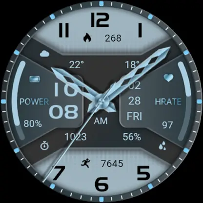 Water Blue Texture ZKin Watch screenshot 6