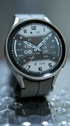 Water Blue Texture ZKin Watch screenshot 4