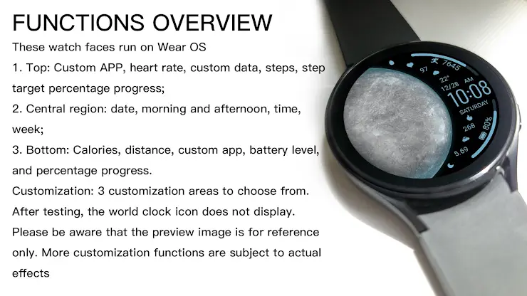 Water Colored Planet Wear OS screenshot 3